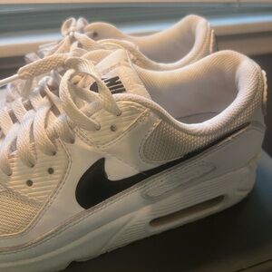 Nike Air Max White and Black Sneakers
